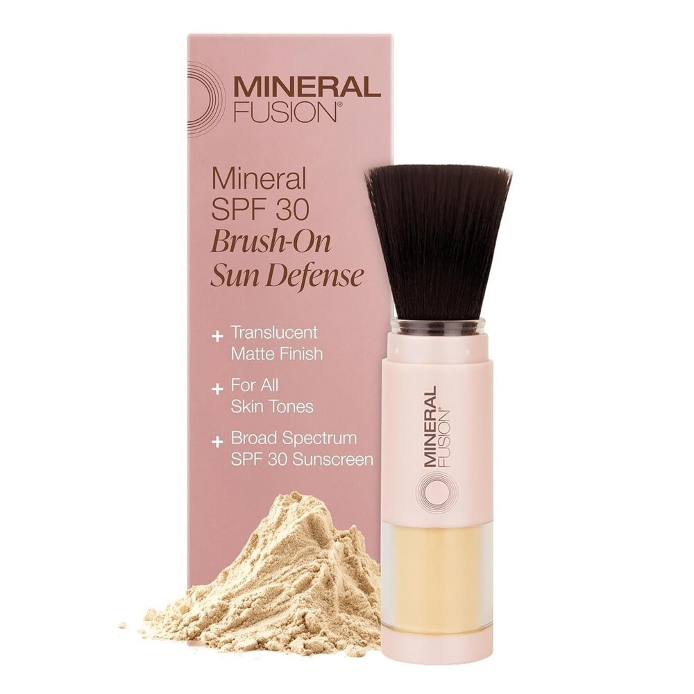 Mineral Fusion SPF 30 Brush-On Powder Sunscreen 0.14oz Translucent Matte Finish